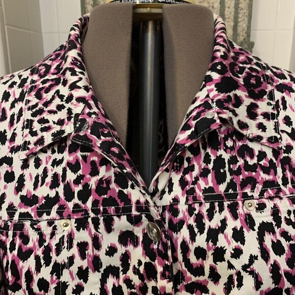 Mirror Image. Size 2X. Cotton Blend Button Up 3/4 Sleeve Jacket. Yoke. B57 - Picture 2 of 4